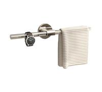 Estantes de Almacenamiento para el baño, Toallero de acrílico montado en la Pared, Moderno toallero de Lujo con Base Redonda Simple, Barra de Toalla de Mano sin Perforaciones for baño, Cocina, balcón