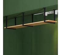 Estantes de almacenamiento para techo estantes flotantes para ollas y sartenes botelleros organizador colgante para restaurantes bares cafeterías expositor para plantas flores(1-layer 90x30x40cm)