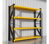 Estantes de almacenamiento resistentes, capacidad ajustable de 1000 libras, estantería de metal para almacén, garaje o soluciones de almacenamiento en el hogar