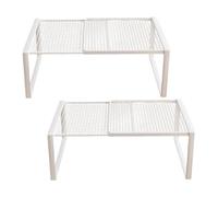 Estantes de armario de metal de montaje rápido, sistemas de almacenamiento de altura ajustable para organización de ropa y accesorios, divisor de armarios multicapa