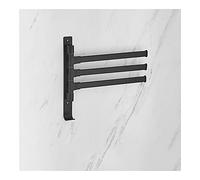 Estantes de baño Estante de riel de Toalla estantes de Toallas de baño de Aluminio Barra de la Pared montado en la Pared Brazalete giratorios estatutos de Toalla de baño para baño para el baño 2