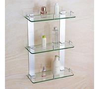 Estantes de baño montados en la pared, estante de ducha de cristal de 600 mm, estante de almacenamiento de baño que ahorra espacio, elegante diseño duradero y elegante