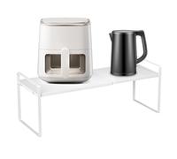 Estantes de cocina - Estante expandible para microondas, elevador ajustable para fregadero con marco de metal resistente, almacenamiento escalonado que ahorra espacio, ideal para despensa en el hogar