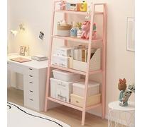Estantes De Cocina, Piso, Dormitorio, Estanterias Almacenaje Múltiples Capas Almacenamiento Simple Hierro Forjado Exhibición para Sala Estar, para Inodoro(Pink,60 * 35 * 148cm/23.6 * 13.7 * 58.2in)