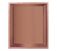 Estantes de ducha de acero inoxidable color oro rosa, almacenamiento impermeable para artículos de tocador y champú, estante de pared para habitación húmeda, ideal para el hogar y la cocina