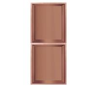 Estantes de ducha de acero inoxidable de oro rosa, impermeable, para artículos de tocador y champú, estante de almacenamiento para habitación húmeda para el hogar y la cocina (27 pulgadas)