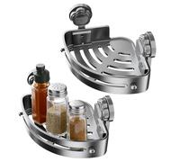 Estantes de ducha - Soporte de pared con drenaje, estante de esquina de baño para almacenamiento de pared | para champú, esponja, jabón, lavado corporal, organización de baño, cocina, decoración del