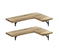 Estantes de esquina flotantes de montaje en pared, estantes flotantes decorativos de madera, estantes de montaje en pared para organizar
