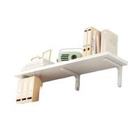 Estantes de Esquina para Montar en la Pared para baño, Cocina, Sala de Estar, Dormitorio, Organizador de Almacenamiento, decoración del hogar Ivory 20 * 80cm