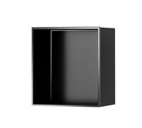 Estantes De Gabinete De Nicho De Pared De Acero Inoxidable,Estante De Almacenamiento Para Baño De Hotel,Adecuado Para Usar Junto A Un Aparador,Inodoro,Ventana Salediza O Baño. Black,32 * 32 * 12.5