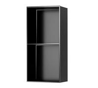 Estantes De Gabinete De Nicho De Pared De Acero Inoxidable,Estante De Almacenamiento Para Baño De Hotel,Adecuado Para Usar Junto A Un Aparador,Inodoro,Ventana Salediza O Baño. Black,70 * 28 * 12.5