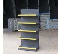 Estantes de góndola para minoristas, estante de exhibición de 5 niveles para supermercados, tiendas de conveniencia, tiendas de comestibles, suministros de oficina y tiendas de licor, accesorios