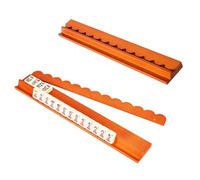 Estantes de madera para mahjong con empujadores magnéticos, juego de estantes para azulejos American Mahjong de 17 pulgadas, empujadores antideslizantes 2 en 1 y accesorios American Mah Jongg