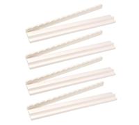 Estantes de madera para mahjong con empujadores, soporte de almacenamiento | 4 piezas Mahjong Rack para empujar sin deslizamiento, juego de mesa americano, almacenamiento, fiesta, noche, familia blanca