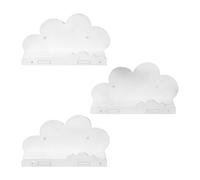 Estantes de nube - 11.6 x 13.7 x 5.9 pulgadas, decoración de nube montada en la pared, decoración de dormitorio de historias, para habitación de niños y niñas, esquina del hogar, libro de juguetes