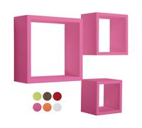 Estantes de pared cúbicos Conjunto de 3 pc de elección mod. Rubic