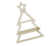 Estantes de pared de madera para árbol de Navidad, estante flotante para suministros de Navidad y exhibición de velas, estante de almacenamiento para colgar en la pared