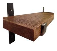 Estantes de Pared Industrial Estantería Baldas flotantes Colgantes rústica madera y metal soportes, exhibición de decoración de la pared, Cocina Sala de estar Interior, espesor de 3 cm ( Size : 80cm )