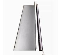 Estantes de pared LED, estante colgante de aleación de aluminio, estante creativo en forma de L, estantería gris moderna, 100 x 23 x 6 cm, elegante solución de almacenamiento montada en la pared para