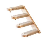 Estantes de Pared para Gatos, Escalera de Cuerda de sisal for Gatos, estantes for Escalar en la Pared, 4 escalones, Reversible, 40x22cm