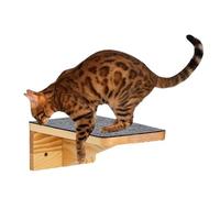 Estantes De Pared para Gatos - Escalones De Pared para Gatos Interiores De Madera De 25 Cm | Juguete De Repisa Antideslizante Montado En La Paredd | Proporciona Un Lugar De Descanso para Saltar