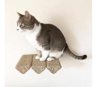Estantes de Pared para Gatos, Poste Rascador De Sisal for Gatos Montado En La Pared, Paquete De 3, 10x24x6cm