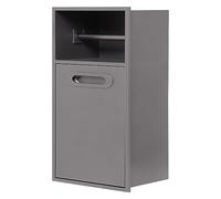 Estantes empotrados en la pared, organizador de estante empotrado de baño de acero inoxidable, cubo de basura, alcohol incorporado para cocina, sala de estar, dormitorio, estante de almacenamiento