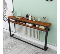 Estantes, Estante de Almacenamiento de mesita de Noche de Mesa Larga, Estante Multifuncional de Doble Capa, Estante de Doble Capa de Metal, Estante de Pared, Estante Estrecho detrás del sofá