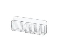Estantes flotantes apilables, organizador de pared de maquillaje, bandeja de tocador, soporte de maquillaje transparente que ahorra espacio, estante colgante sin taladro, organizador de marcadores