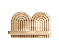 Estantes flotantes de madera, estante decorativo sin taladro, estantes de esquina rústicos para pasillos, hogar interior, estante para estudio, dormitorio, familia, amigos y adultos
