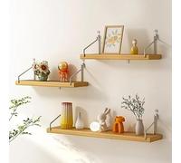 Estantes flotantes de Madera for decoración Paredes, estantes Pared rústicos for Dormitorio, baño for Almacenamiento, Libros for Sala Estar(60 * 20CM)