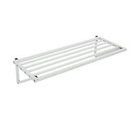 Estantes flotantes de metal resistente, estante de almacenamiento montado en la pared para garaje, sótano, cobertizo, cocina y despensa, solución de estantería de herramientas y nización de grado