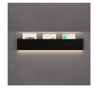 Estantes flotantes de pared con luz LED, estante impermeable montado en la pared para plantas o libros, solución de almacenamiento decorativa que ahorra espacio