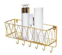 Estantes flotantes del baño, portaequipajes para la Pared de la Cocina, Organizador de Pared con Gancho, Resistente al óxido, Efecto de decoración de diseño, Pulido Fino, fácil