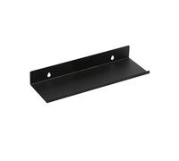 Estantes flotantes en la pared sin taladro, estante de decoración for habitación, maceta for plantas y flores, obras arte, organizadores muebles cocina baño Metal, 2 uds Para Dormitorio(Black 30cm)