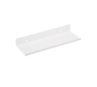 Estantes flotantes en la pared sin taladro, estante de decoración for habitación, maceta for plantas y flores, obras arte, organizadores muebles cocina baño Metal, 2 uds Para Dormitorio(White 30cm)