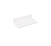 Estantes flotantes en la pared sin taladro, estante de decoración for habitación, maceta for plantas y flores, obras arte, organizadores muebles cocina baño Metal, 2 uds Para Dormitorio(White 20cm)