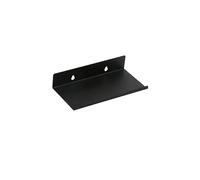 Estantes flotantes en la pared sin taladro, estante de decoración for habitación, maceta for plantas y flores, obras arte, organizadores muebles cocina baño Metal, 2 uds Para Dormitorio(Black 20cm)
