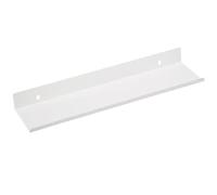 Estantes flotantes en la pared sin taladro, estante de decoración for habitación, maceta for plantas y flores, obras arte, organizadores muebles cocina baño Metal, 2 uds Para Dormitorio(White 40cm)