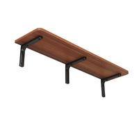 Estantes flotantes, Estante de Almacenamiento montado en la Pared, Montaje Pared Madera para Decorar y exhibir, ser Cocina, el baño, Sala Estar, Dormitorio Walnut 30 * 110cm