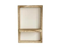 Estantes Flotantes Estante de exhibición de madera Estantes flotantes Estantes de madera rústica Almacenamiento de pared for dormitorio Cocina Sobre inodoro Pequeño montado en la pared(White)