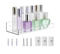 Estantes flotantes genéricos de acrílico | Organizador de transparente, estantes para baño y maquillaje - para apartamento baño, sala de estar, cocina, dormitorio, estudio, tienda, hotel libros