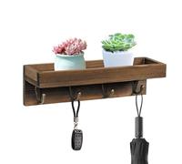 Estantes flotantes genéricos - Decoración vintage Almacenamiento ahorro de espacio | Estante de pared organizador de llaves | para dormitorio, cocina, cuarto de baño, entrada pasillo oficina