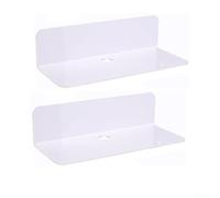 Estantes flotantes hechos de acrílico con autoalmohadillas, sin necesidad de taladrar, resistentes a la humedad y adecuados para cocinas, dormitorios o espacios de trabajo