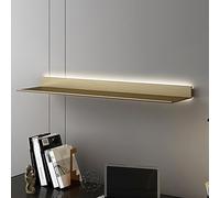Estantes flotantes LED, estantes de almacenamiento de pared, dorado, 80 x 20 x 6 cm, diseño personalizable para decoración única del hogar, solución de exhibición estética moderna.