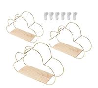 Estantes flotantes - Metal de alta calidad 3 unidades 30 x 10 x 4 cm | Meel sol rústico moderno con soporte resistente, organización objetos, decoración del hogar | Estanterías dormitorio salón cocina