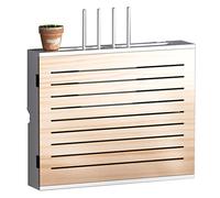 Estantes flotantes para colgar en la pared, estante decorativo de madera, enrutador inalámbrico, caja de almacenamiento para TV, caja de oclusión de fila inferior, caja de almacenamiento decorativa
