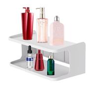 Estantes flotantes para mesita de noche - Estante organizador de mesita de noche de doble nivel montado en la pared, unidad de almacenamiento compacta | Estante multiusos para dormitorio, sala de esta