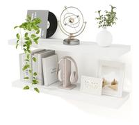 Estantes flotantes para pared, estantes flotantes blancos de 90 cm, estantes flotantes de 23,5 cm para pared, estantes de almacenamiento grandes para baño, dormitorio, sala de estar, cocina, 36