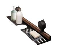 Estantes para ducha: estante para lavabo de baño con sobre el grifo, estante para almacenamiento y jabón, ahorro de espacio organizado | Hogar, cocina, apartamento, dormitorio, almacenamiento